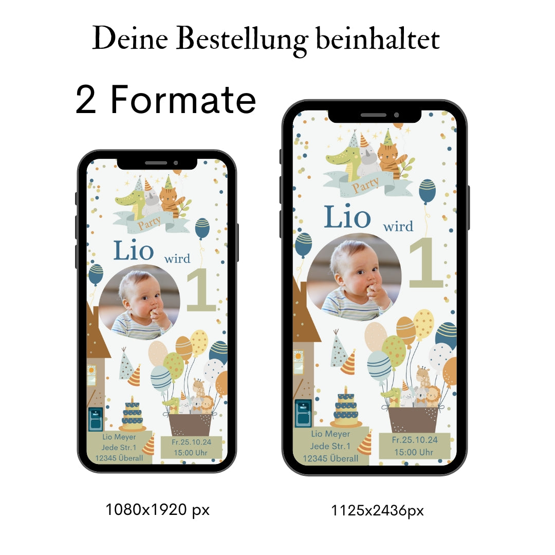 Einladung Tiere Kindergeburtstag