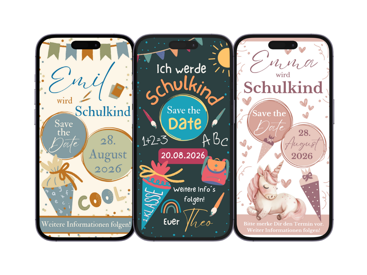 Save the Date Einschulung