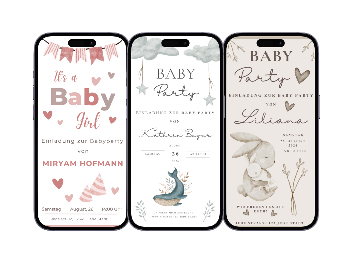 Einladung Babyparty