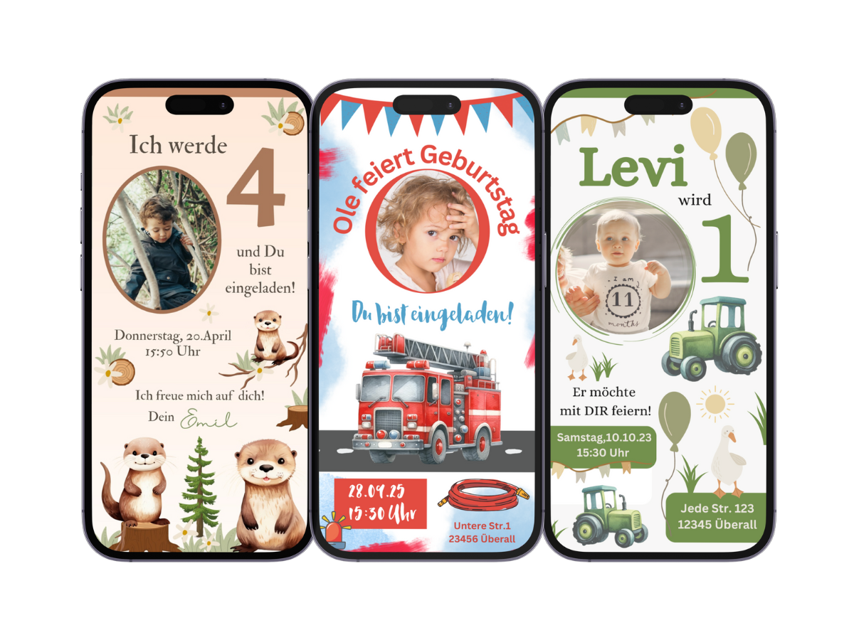 Einladungen Kindergeburtstag Jungen