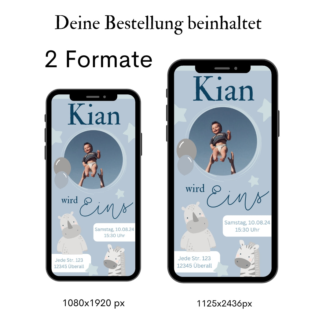 Einladung Baby Geburtstag