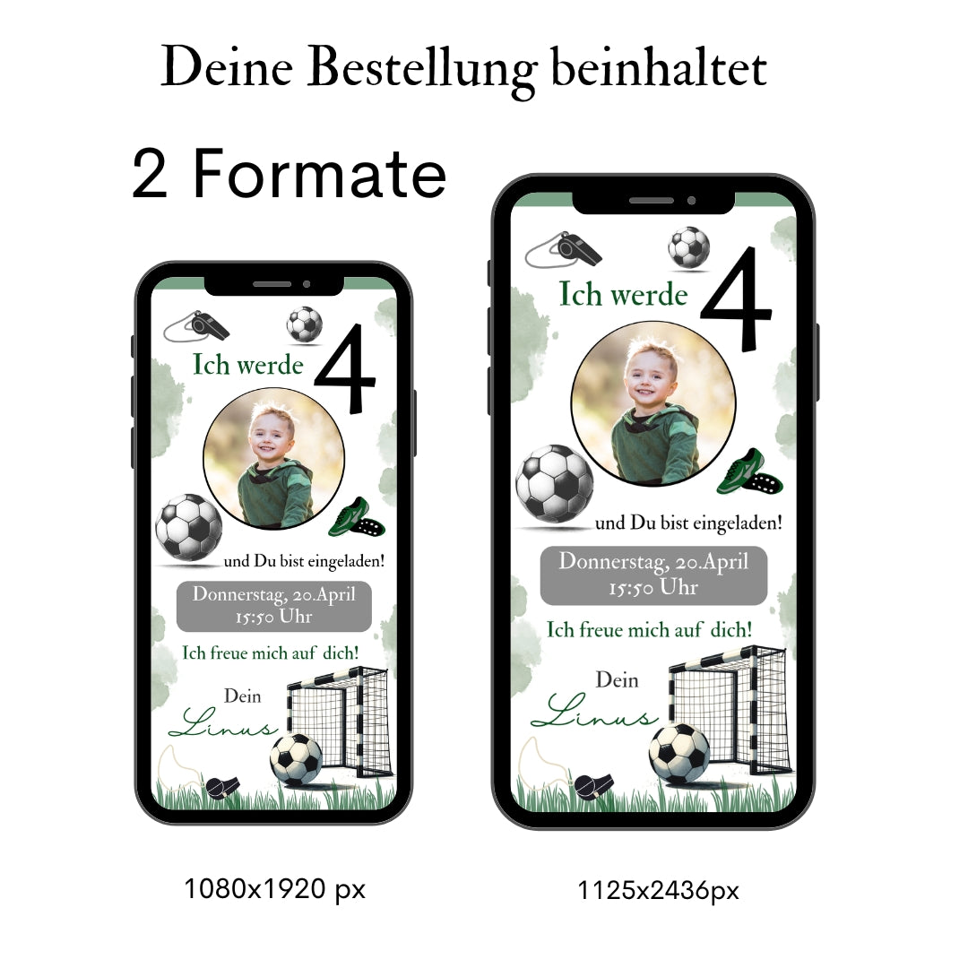 Einladung Kindergeburtstag Fussball