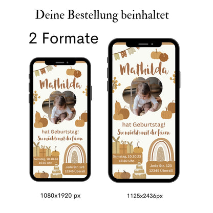 Einladung Kindergeburtstag Herbst