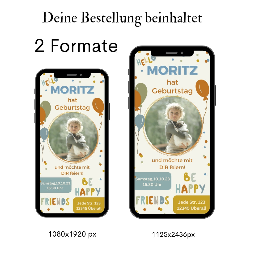 Einladung Kindergeburtstag Foto