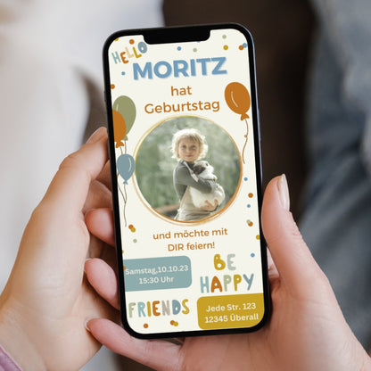 Einladung Kindergeburtstag Foto