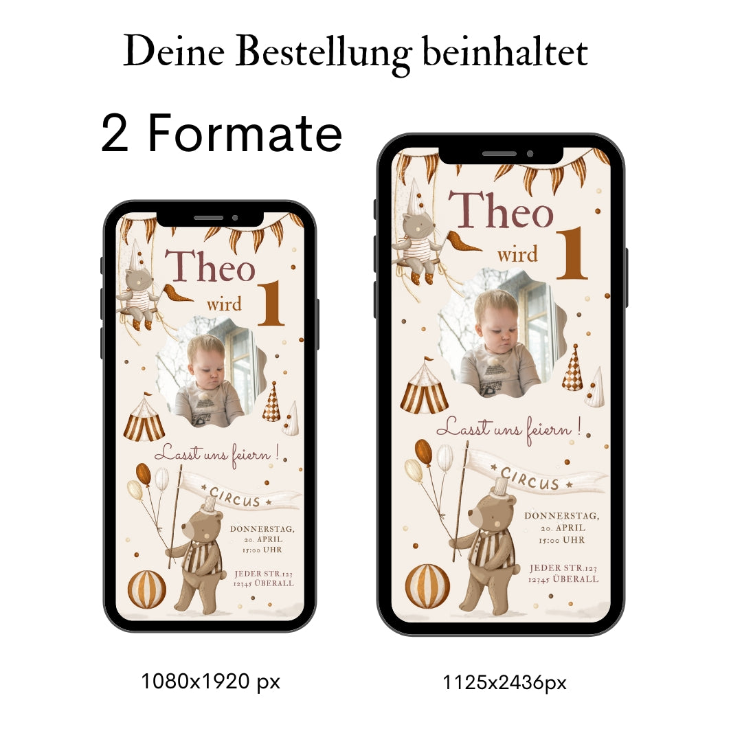Einladung Kindergeburtstag Zirkus