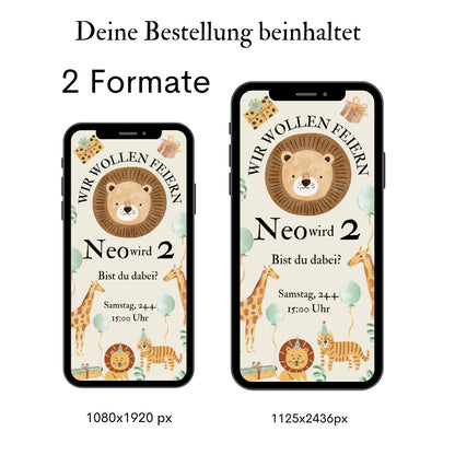 Einladung Kindergeburtstag Zoo