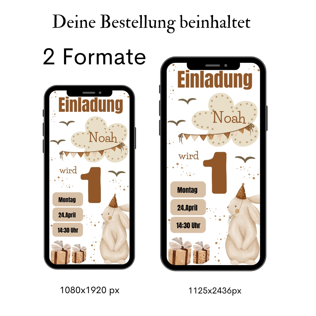 Einladungskarte 1.Geburtstag