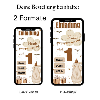 Einladungskarte 1.Geburtstag