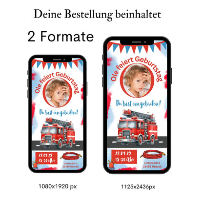 Digitale Feuerwehr Einladung