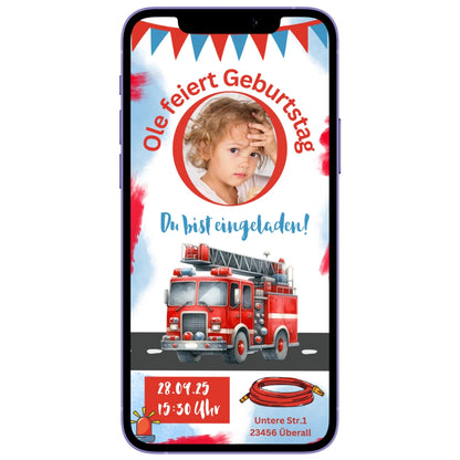 Digitale Feuerwehr Einladung