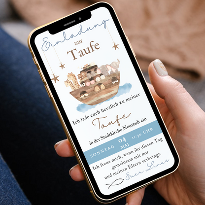 Taufe Einladung Arche